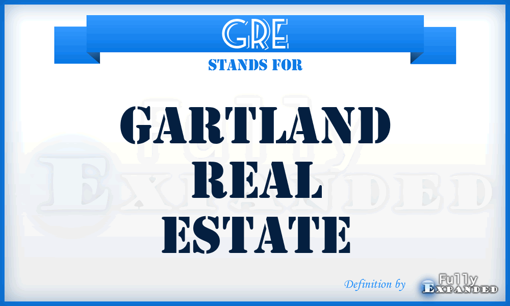 GRE - Gartland Real Estate