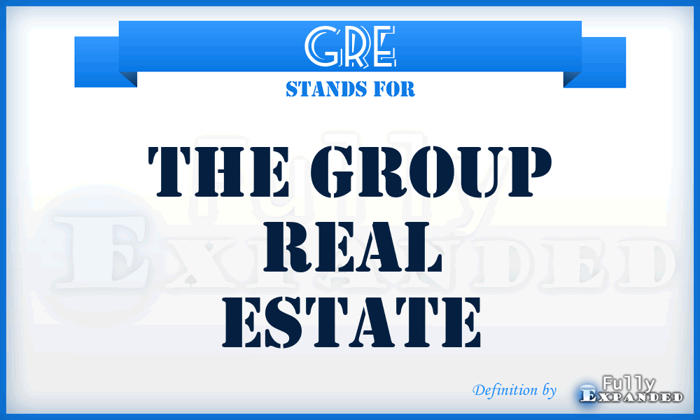 GRE - The Group Real Estate