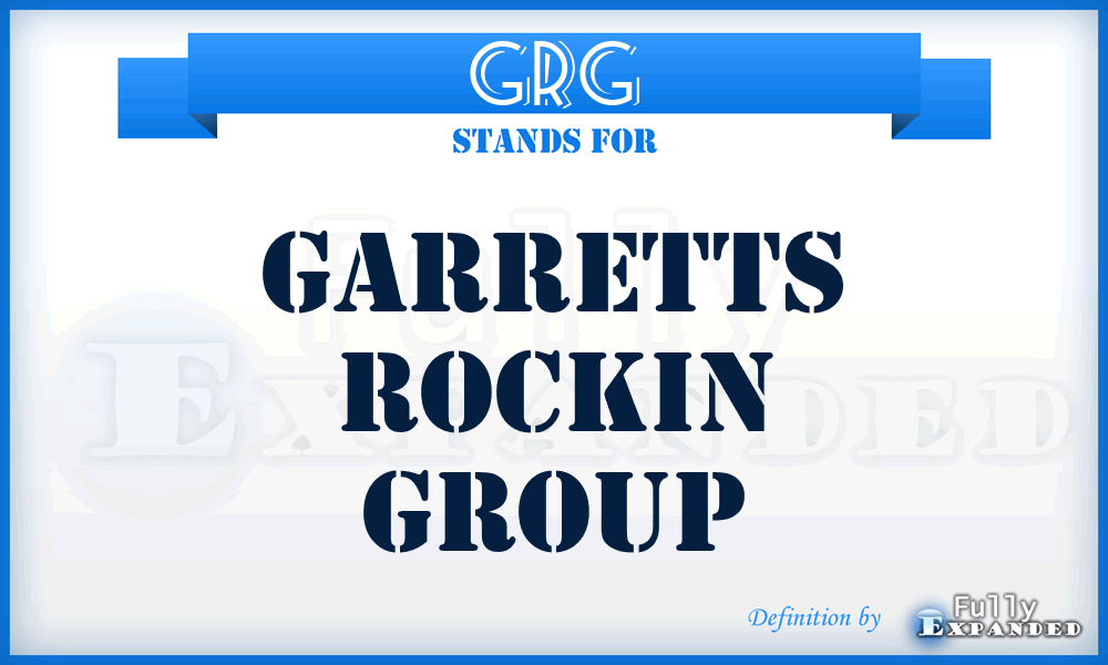 GRG - Garretts Rockin Group