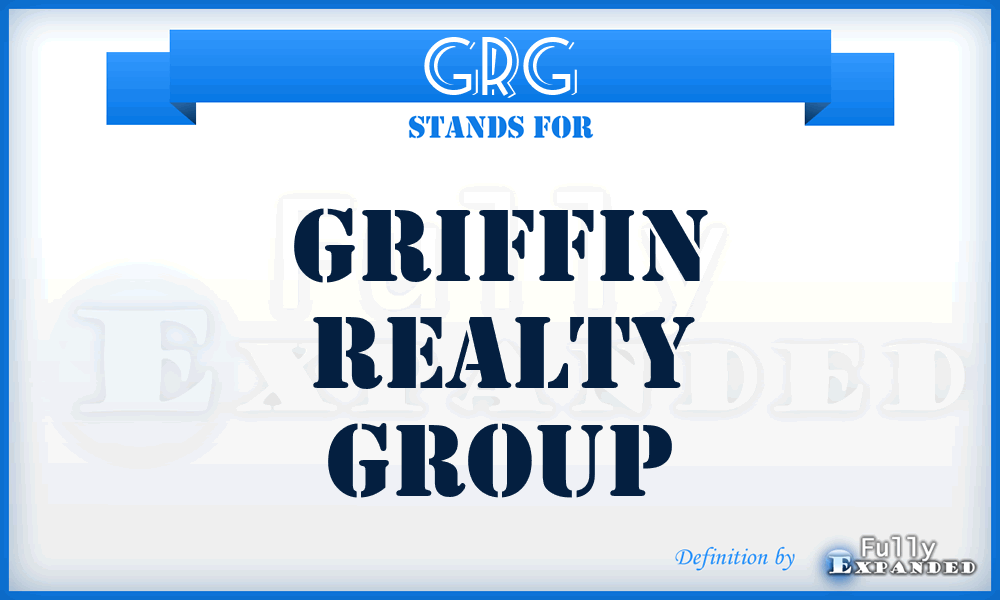 GRG - Griffin Realty Group