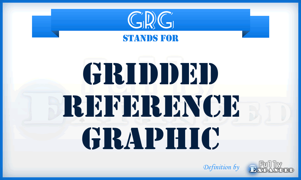 GRG - gridded reference graphic