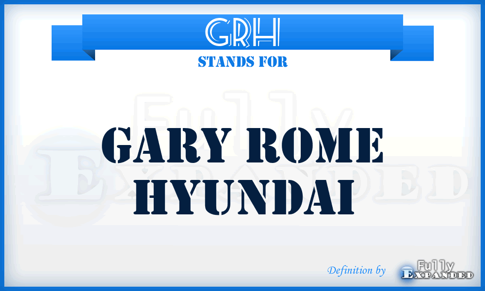 GRH - Gary Rome Hyundai