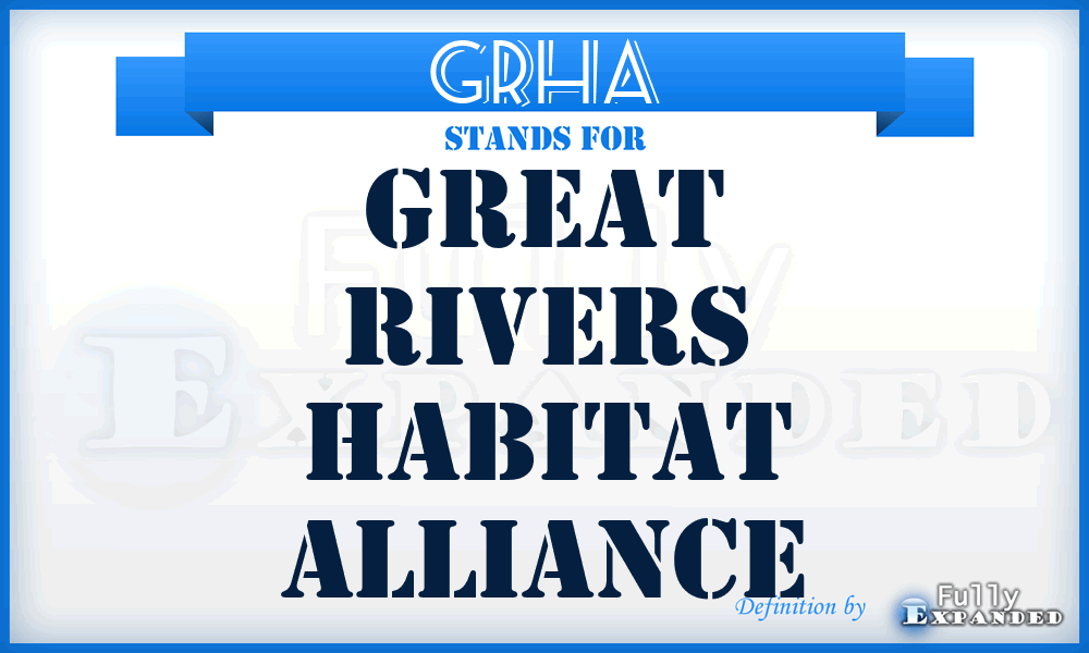 GRHA - Great Rivers Habitat Alliance