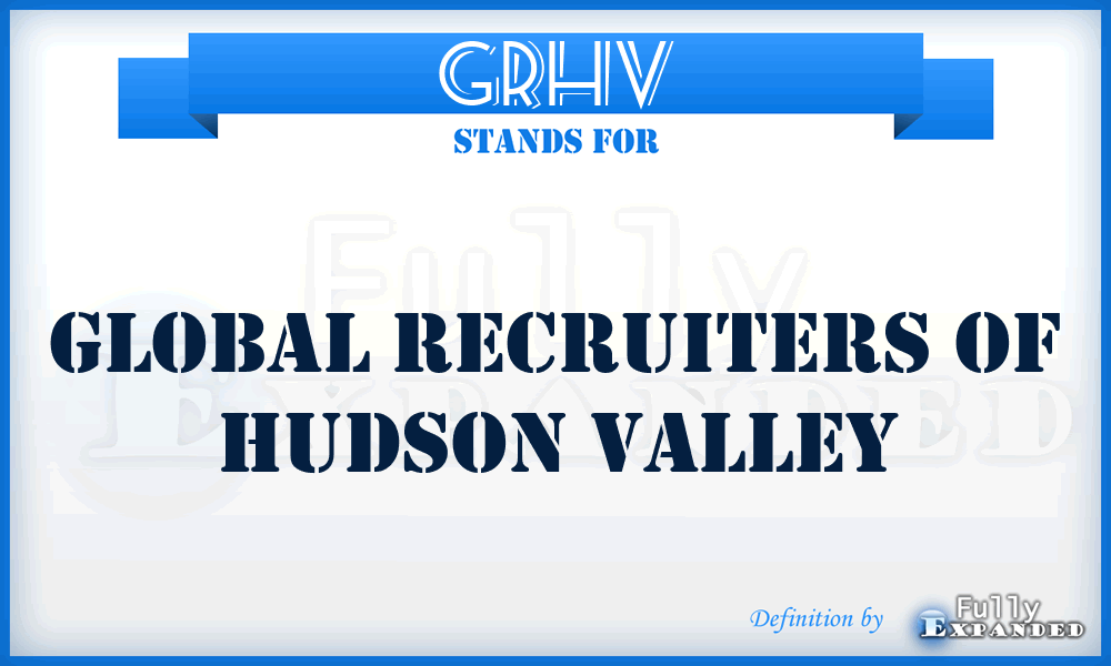 GRHV - Global Recruiters of Hudson Valley