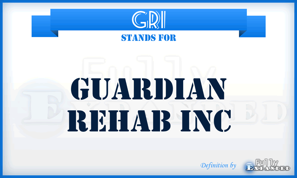 GRI - Guardian Rehab Inc
