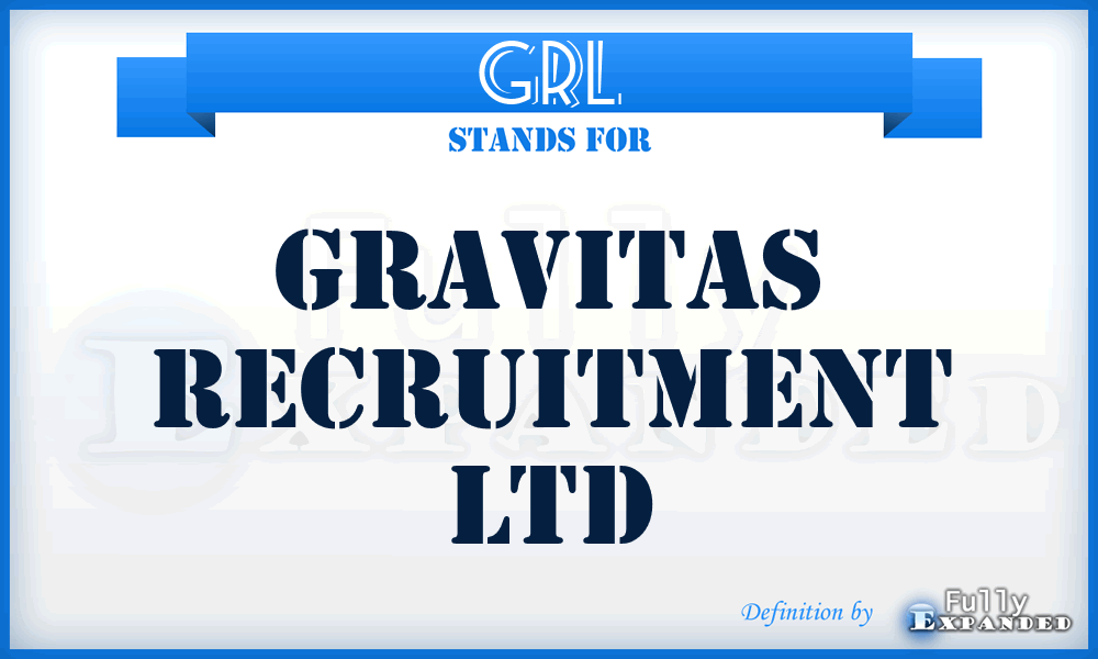 GRL - Gravitas Recruitment Ltd