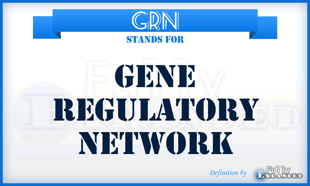 GRN - Gene regulatory network