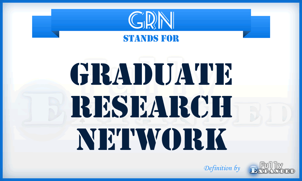 GRN - Graduate Research Network
