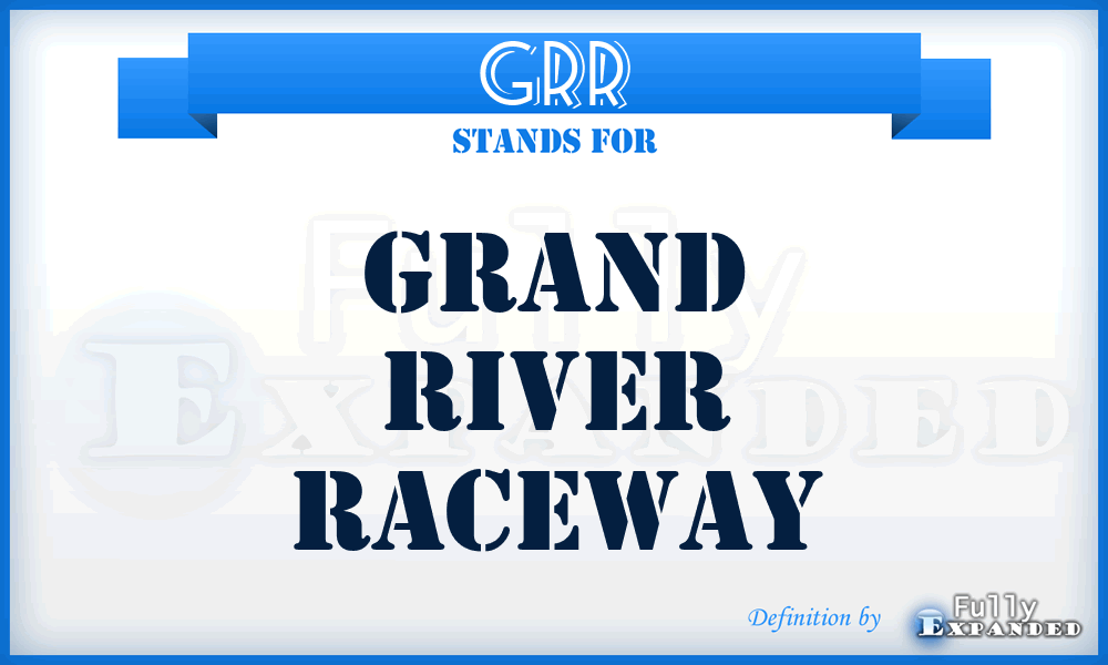 GRR - Grand River Raceway