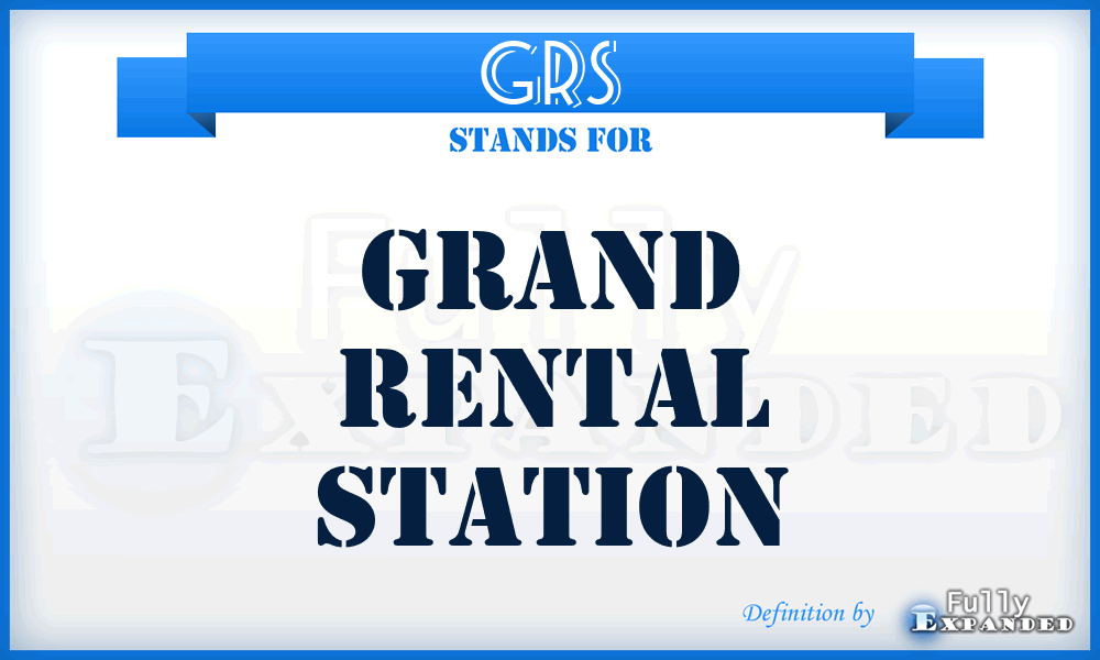 GRS - Grand Rental Station