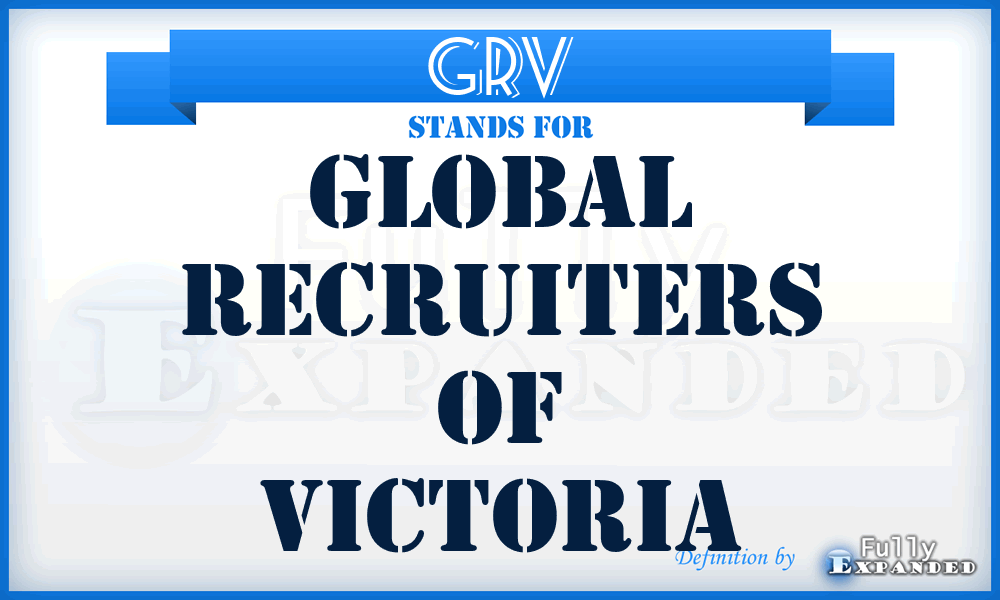 GRV - Global Recruiters of Victoria
