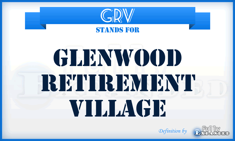 GRV - Glenwood Retirement Village