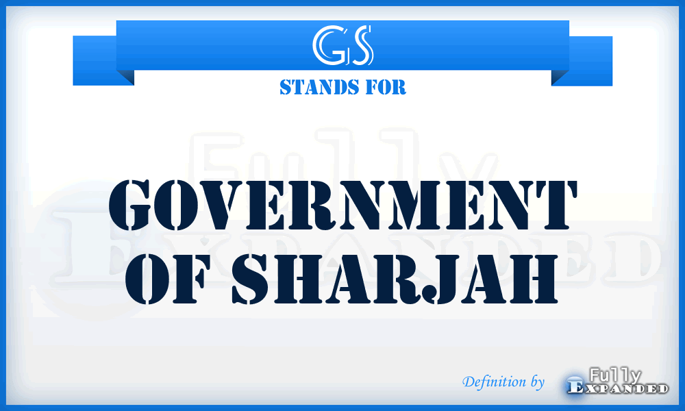 GS - Government of Sharjah