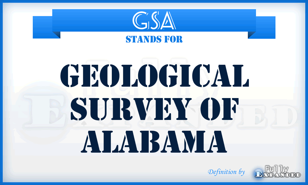 GSA - Geological Survey of Alabama