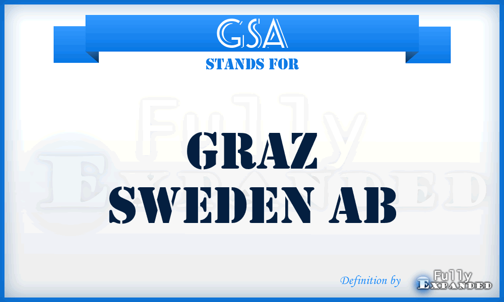 GSA - Graz Sweden Ab