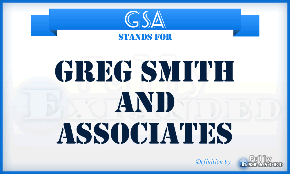 GSA - Greg Smith and Associates