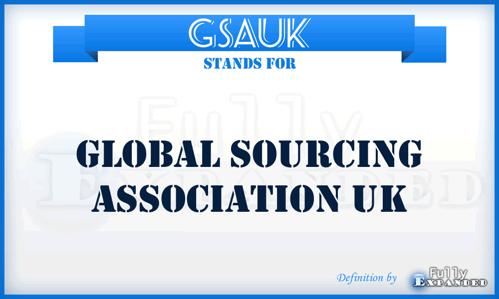 GSAUK - Global Sourcing Association UK