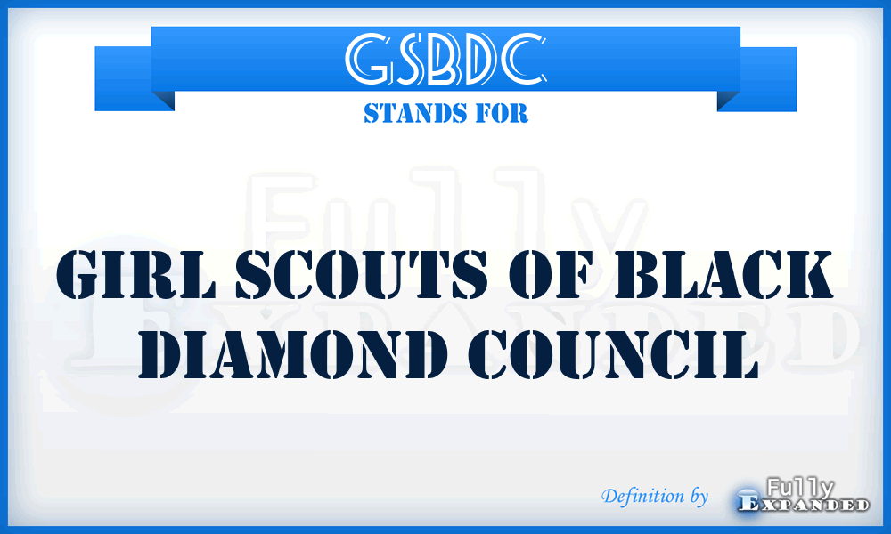 GSBDC - Girl Scouts of Black Diamond Council