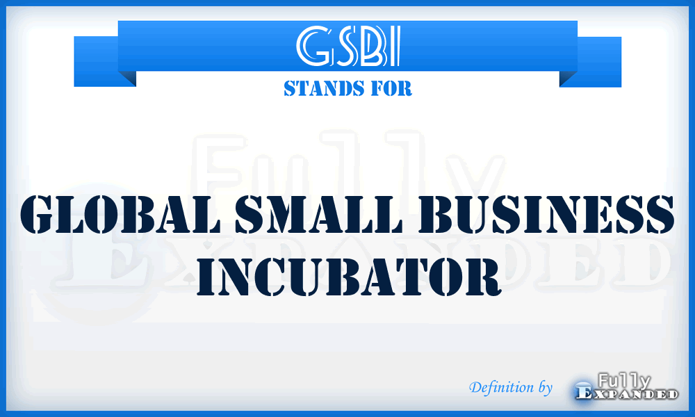 GSBI - Global Small Business Incubator