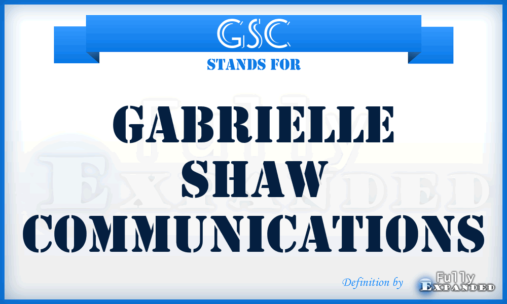 GSC - Gabrielle Shaw Communications