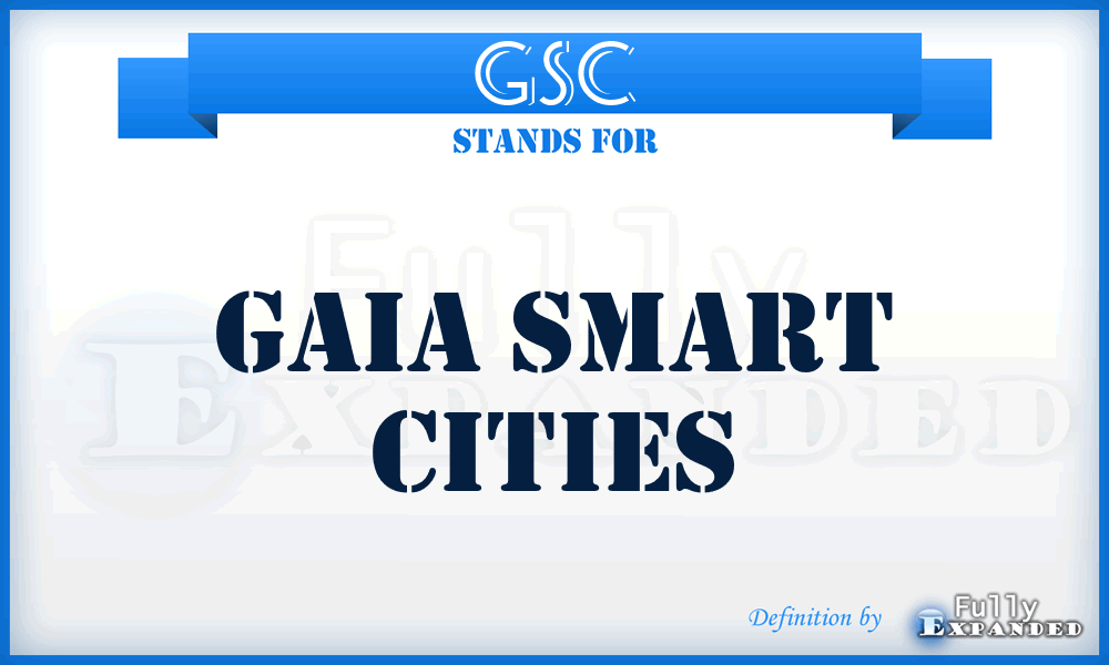 GSC - Gaia Smart Cities