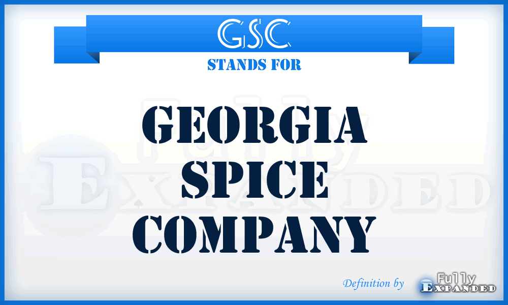 GSC - Georgia Spice Company
