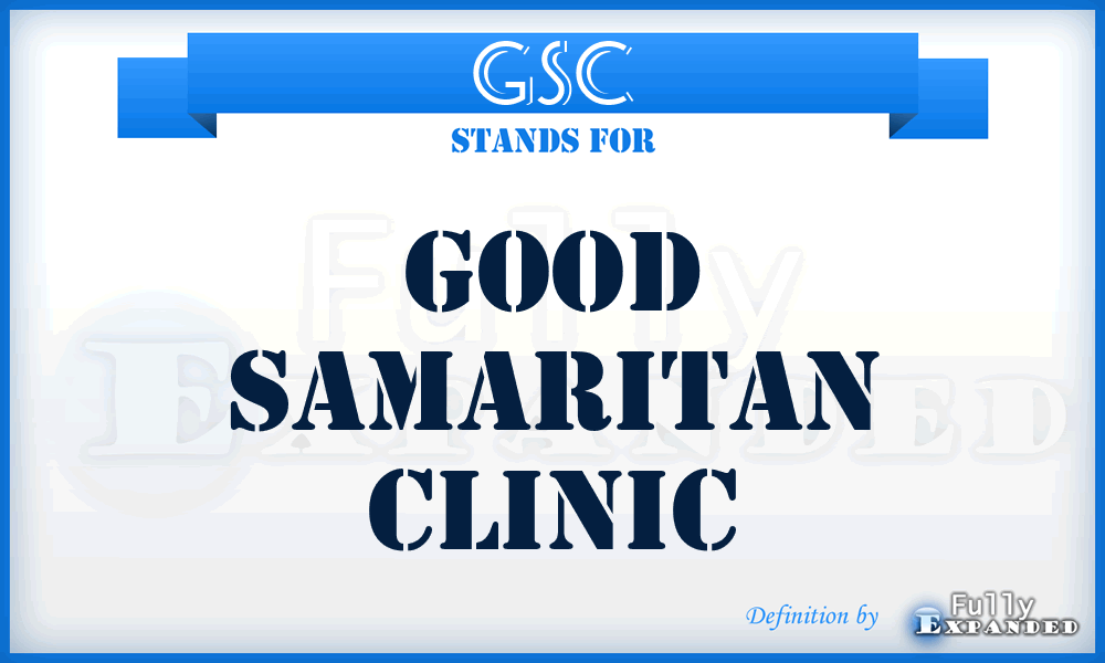 GSC - Good Samaritan Clinic