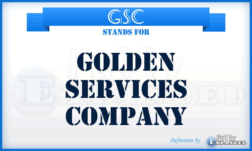 GSC - Golden Services Company