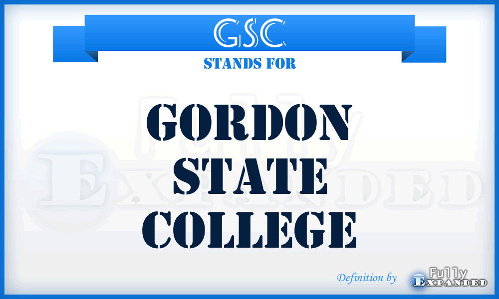 GSC - Gordon State College