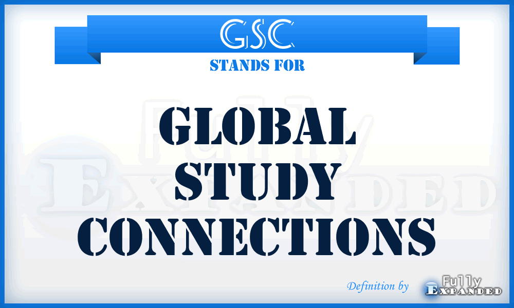GSC - Global Study Connections