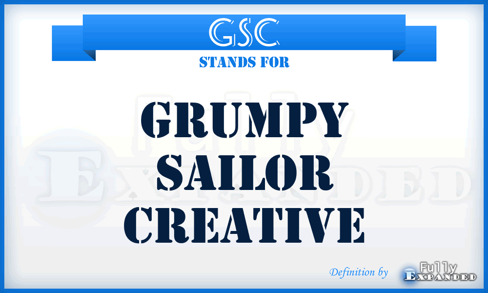GSC - Grumpy Sailor Creative