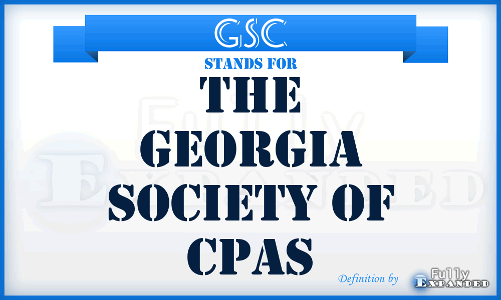 GSC - The Georgia Society of Cpas