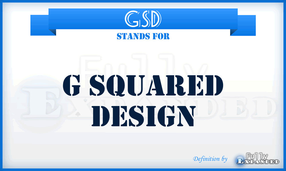 GSD - G Squared Design