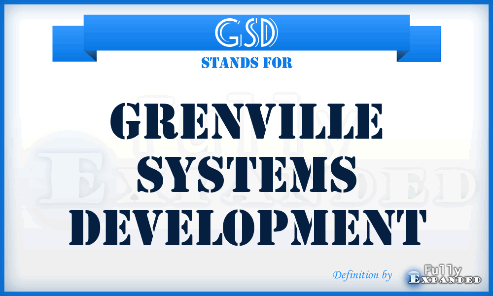 GSD - Grenville Systems Development