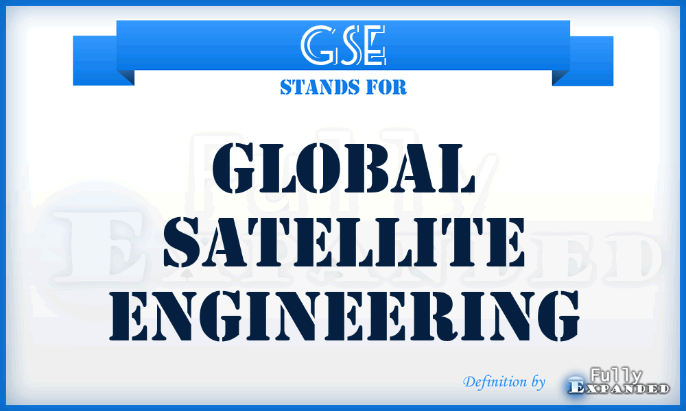 GSE - Global Satellite Engineering