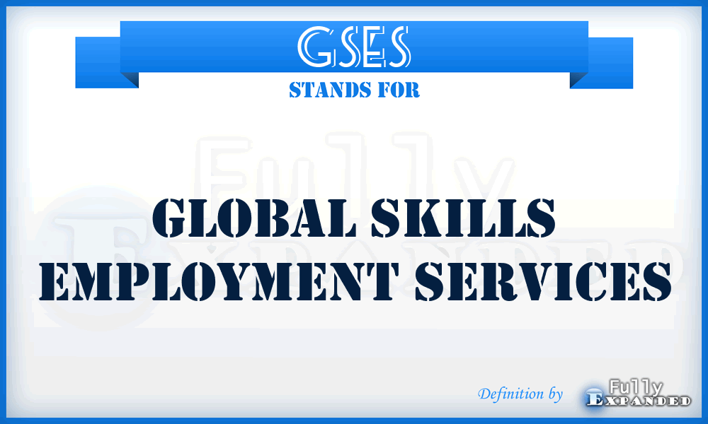 GSES - Global Skills Employment Services