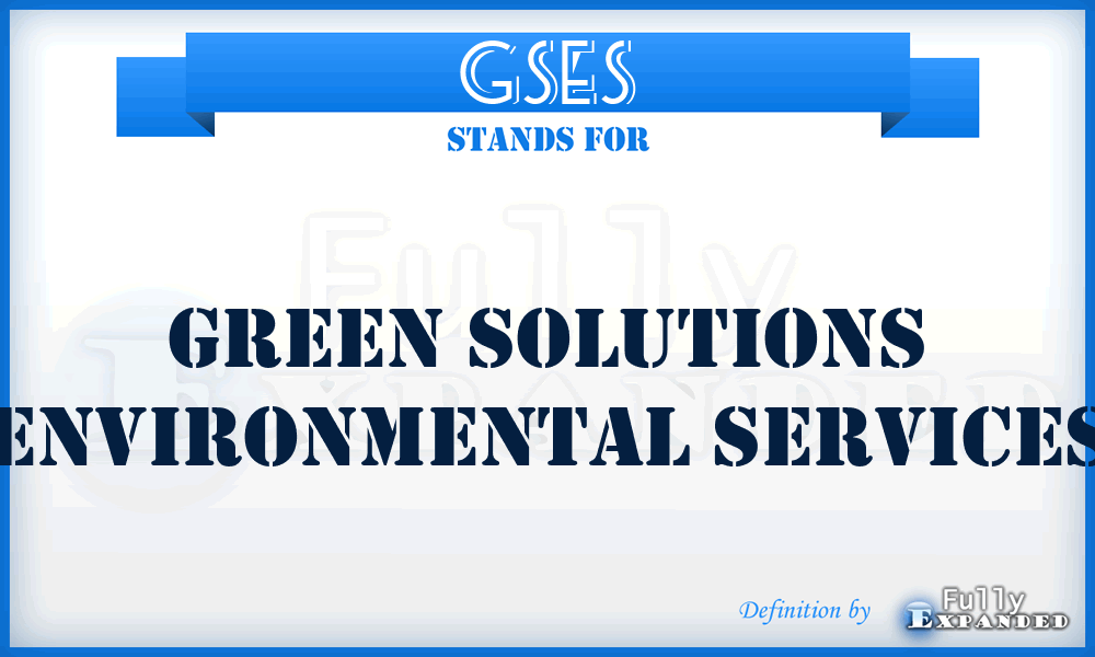 GSES - Green Solutions Environmental Services