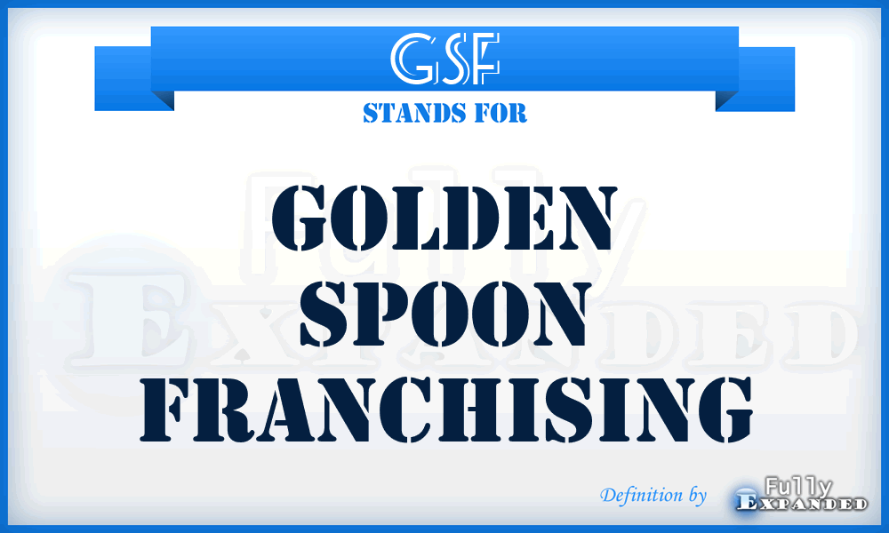 GSF - Golden Spoon Franchising