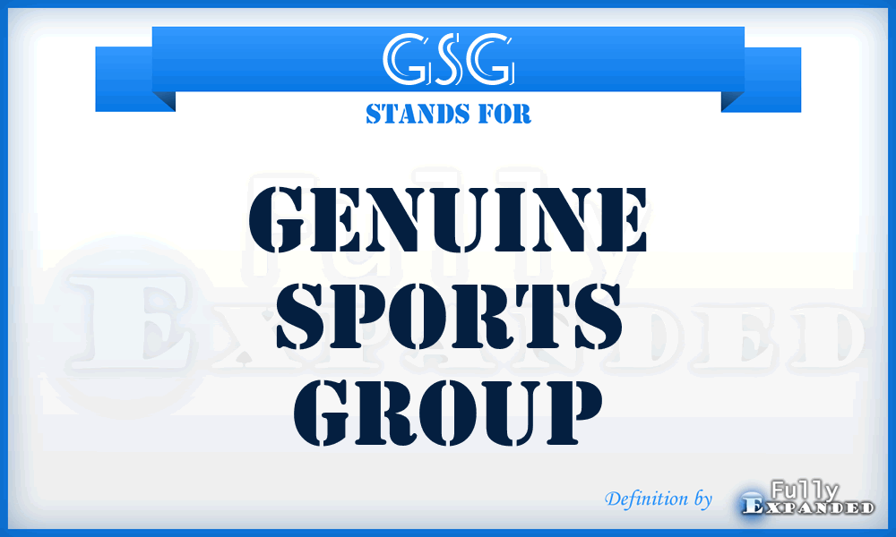 GSG - Genuine Sports Group