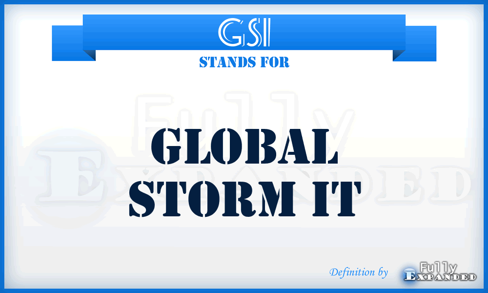 GSI - Global Storm It