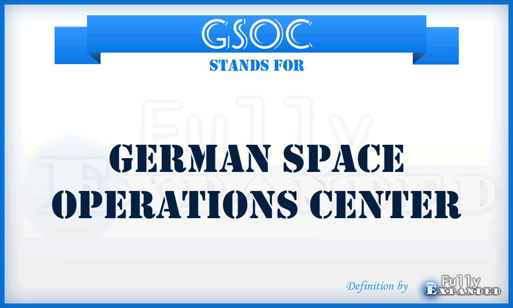 GSOC - German Space Operations Center