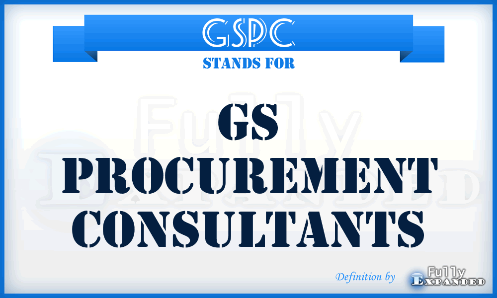 GSPC - GS Procurement Consultants