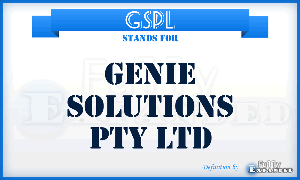 GSPL - Genie Solutions Pty Ltd