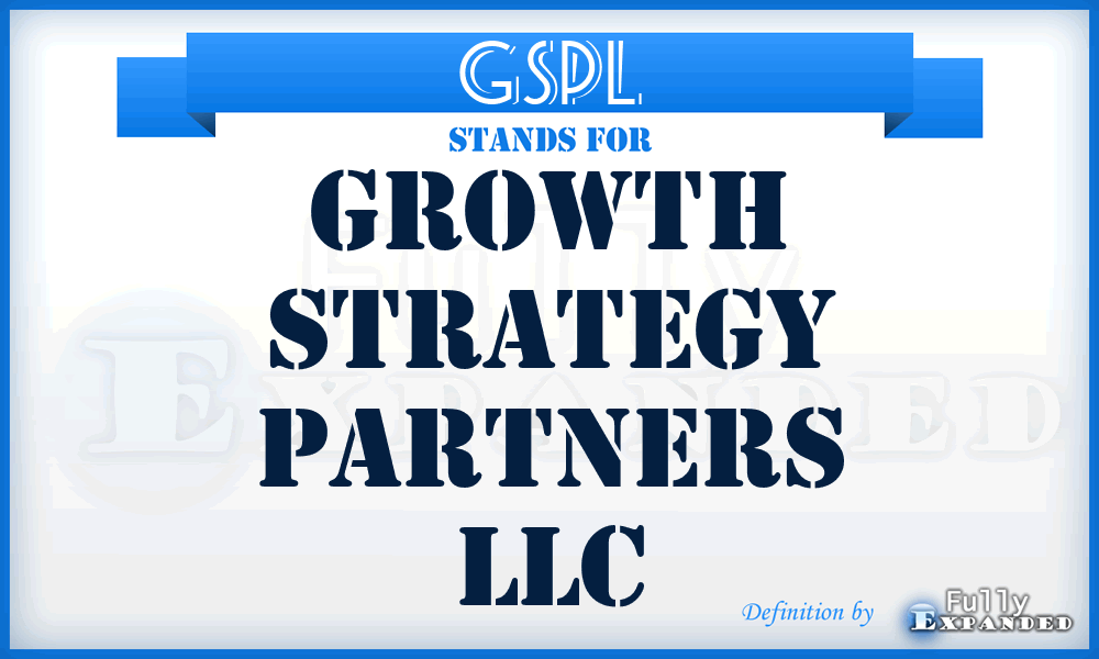 GSPL - Growth Strategy Partners LLC