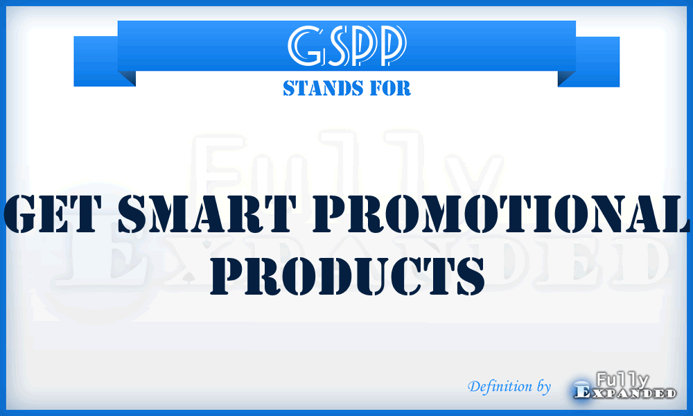 GSPP - Get Smart Promotional Products