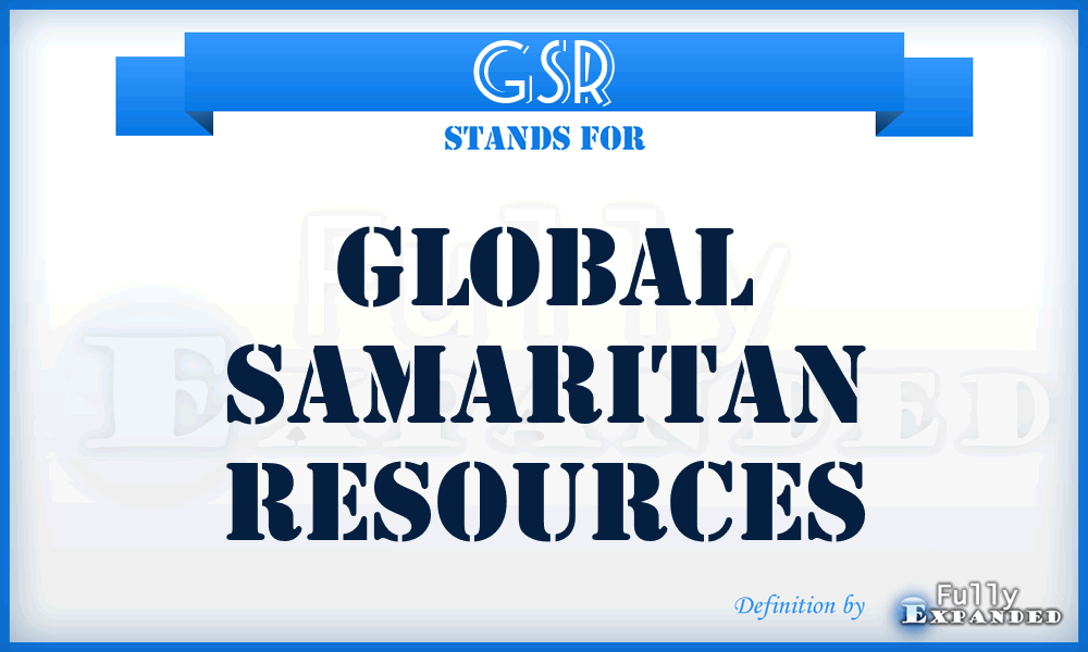 GSR - Global Samaritan Resources