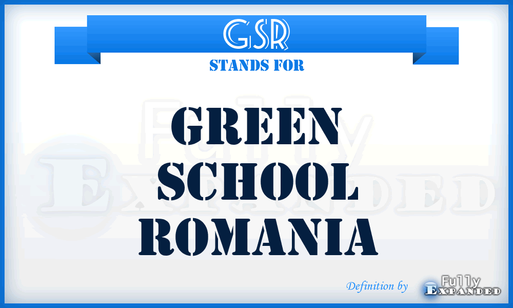 GSR - Green School Romania