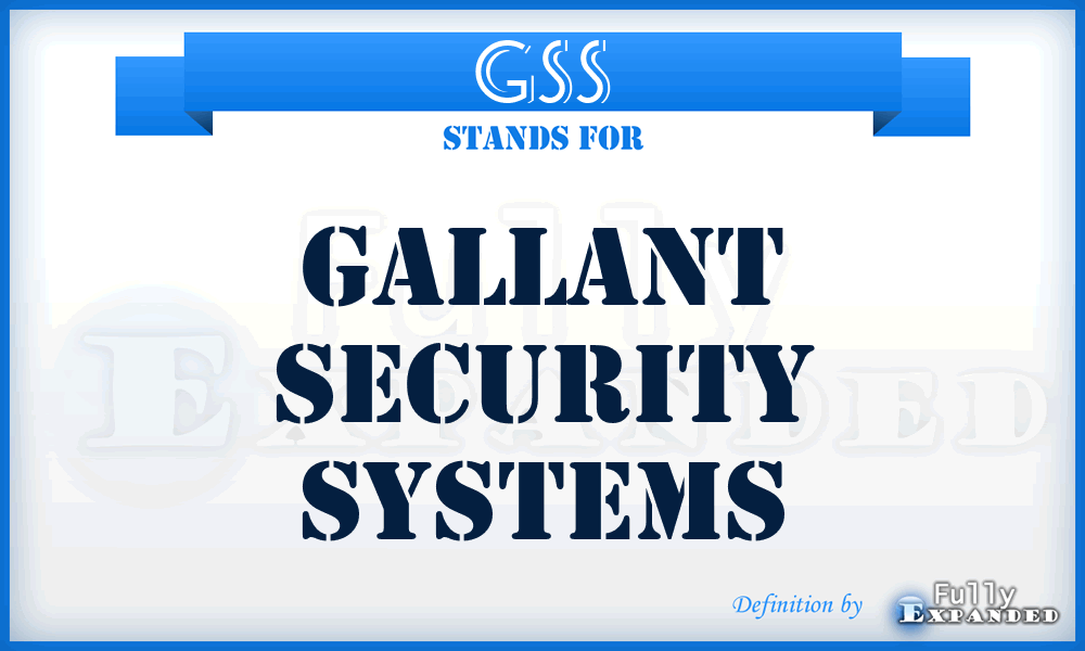 GSS - Gallant Security Systems