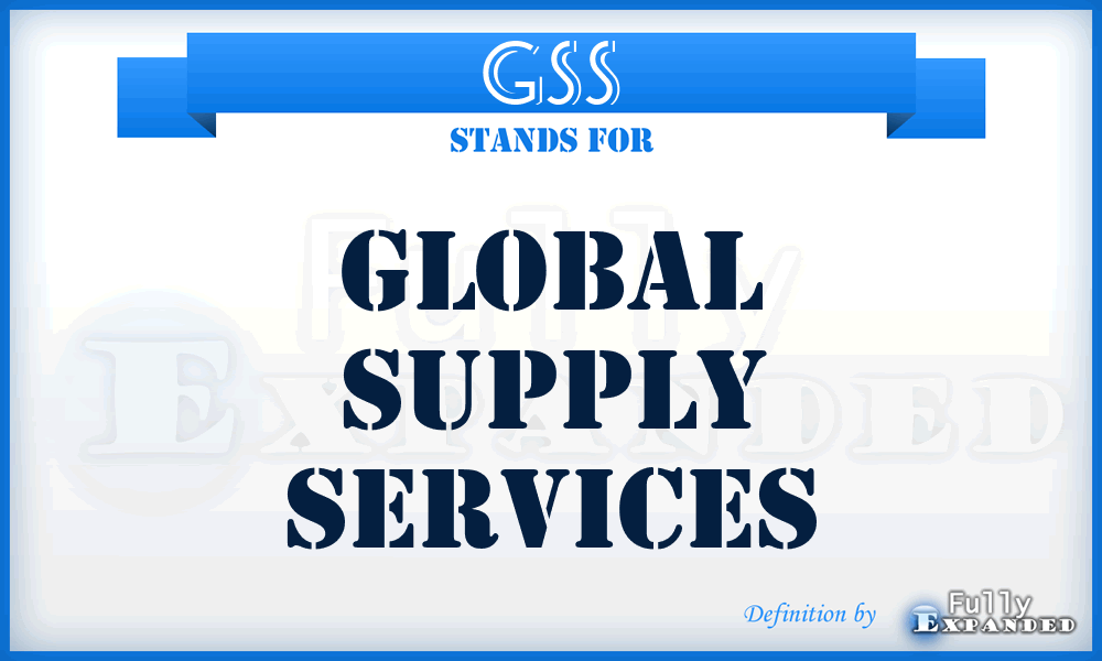 GSS - Global Supply Services