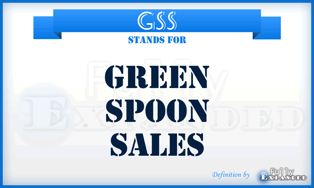 GSS - Green Spoon Sales